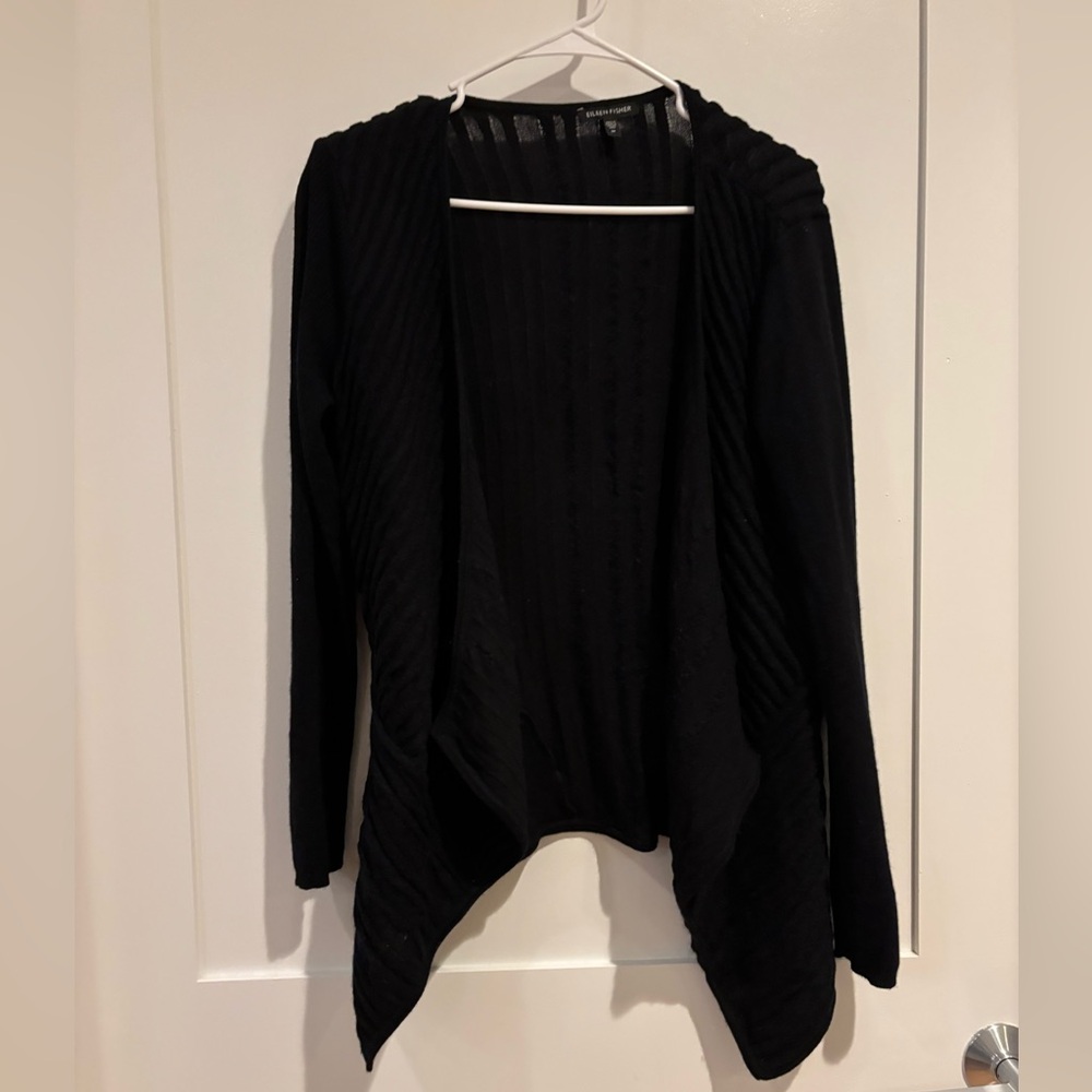 Eileen Fisher Black Cardigan Size M